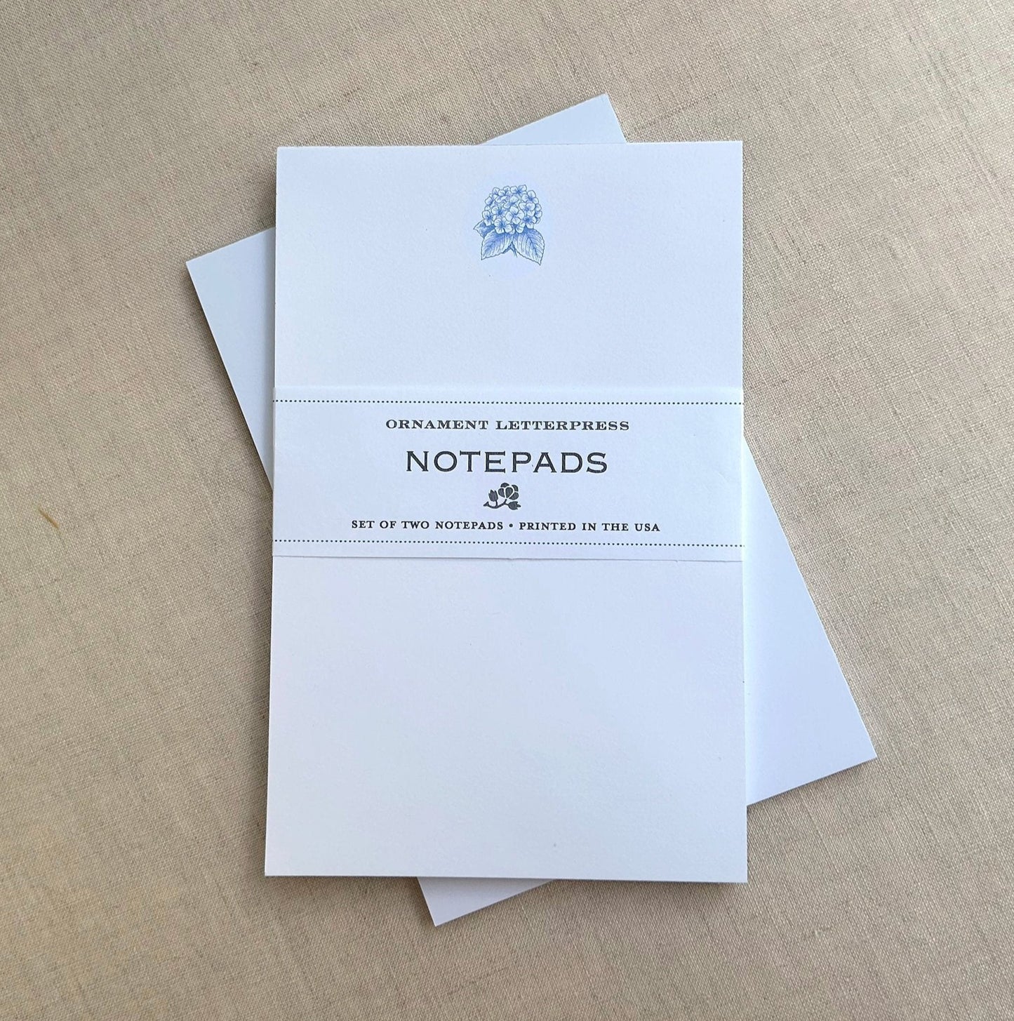 Set of Two Notepads - Hydrangea/Bee