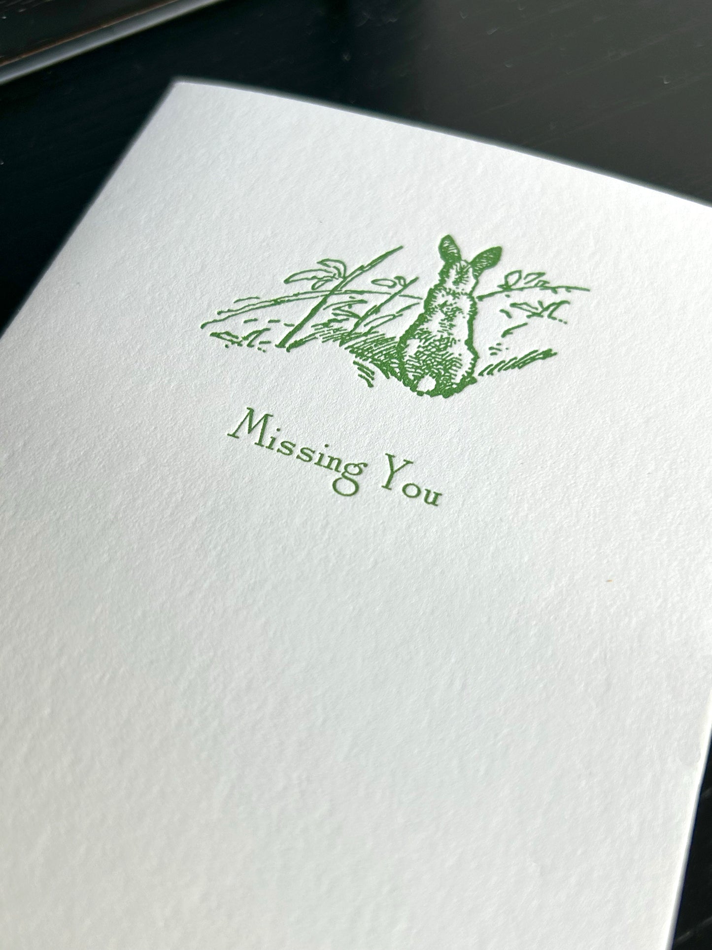Missing You Letterpress Card Set