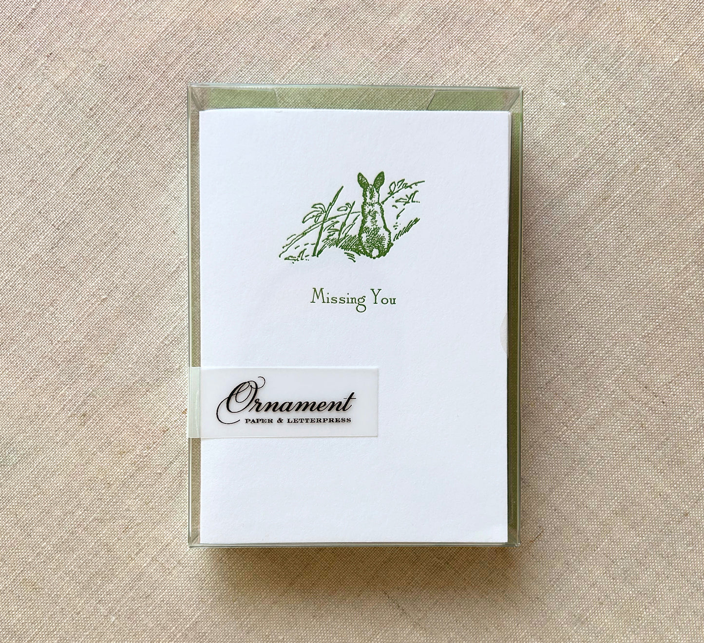 Missing You Letterpress Card Set