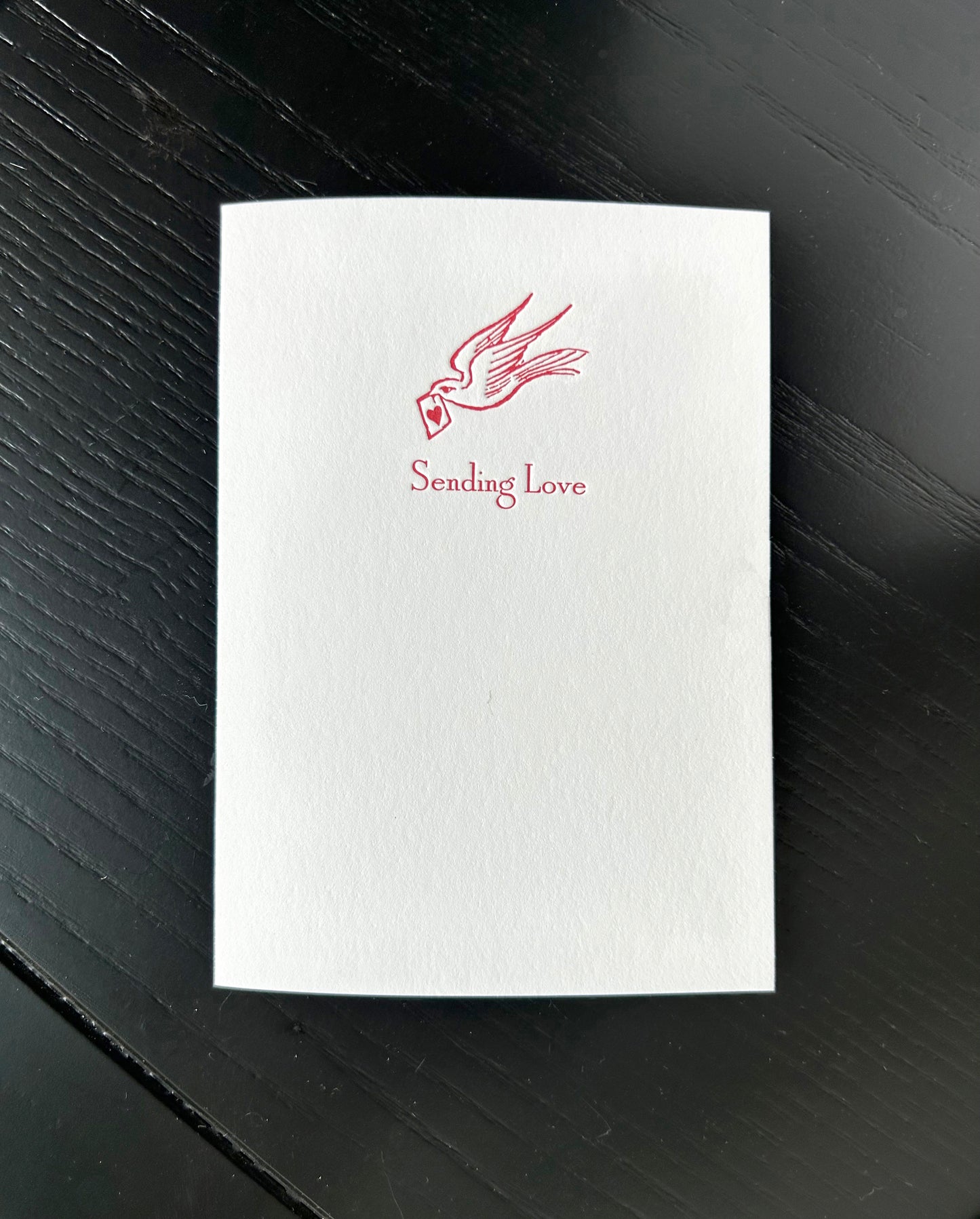 Sending Love Letterpress Card Set