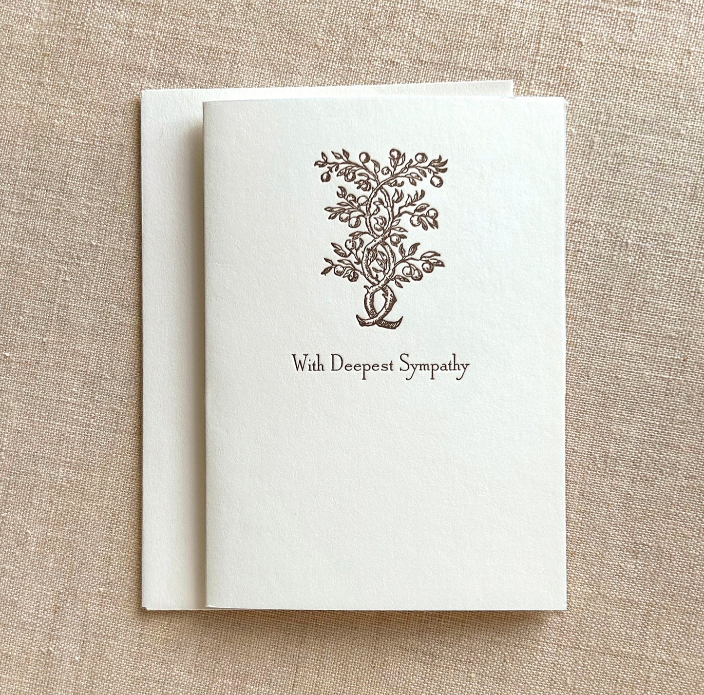 Sympathy Letterpress Card set