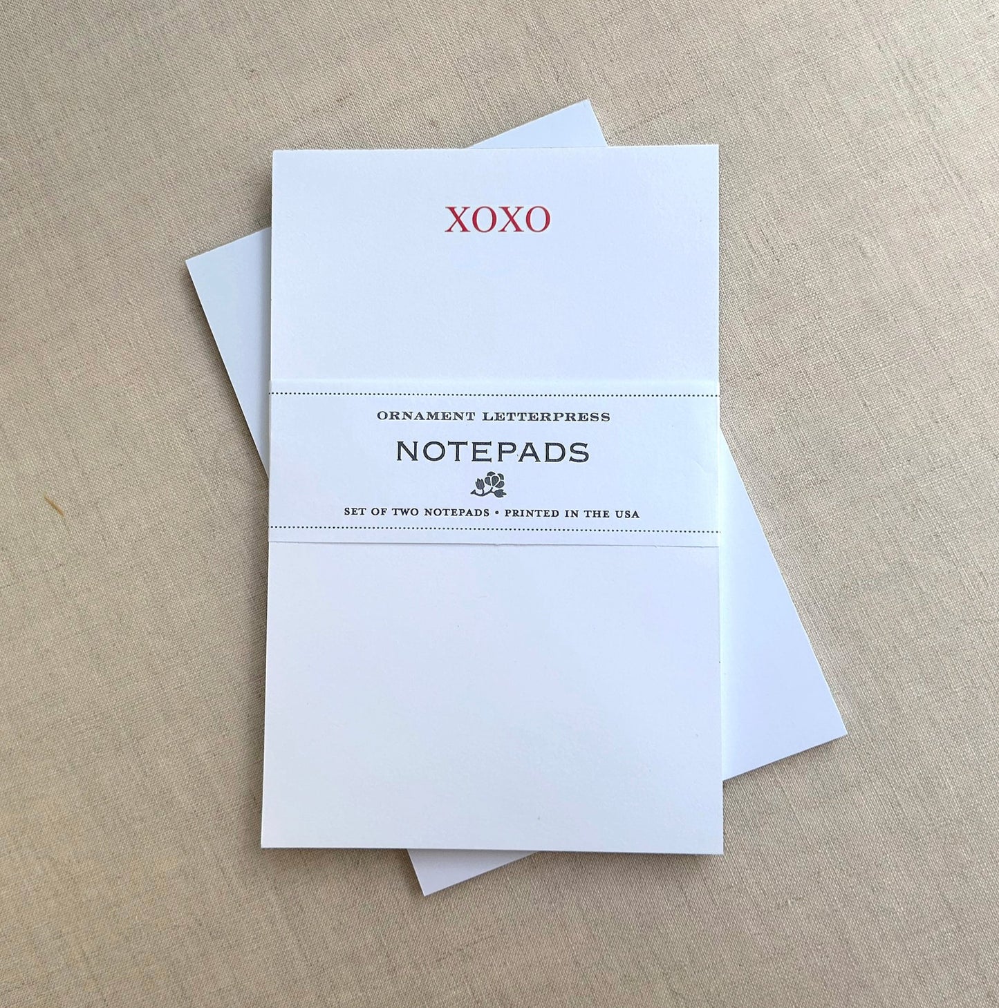 Set of Two Notepads - XOXO/Heart