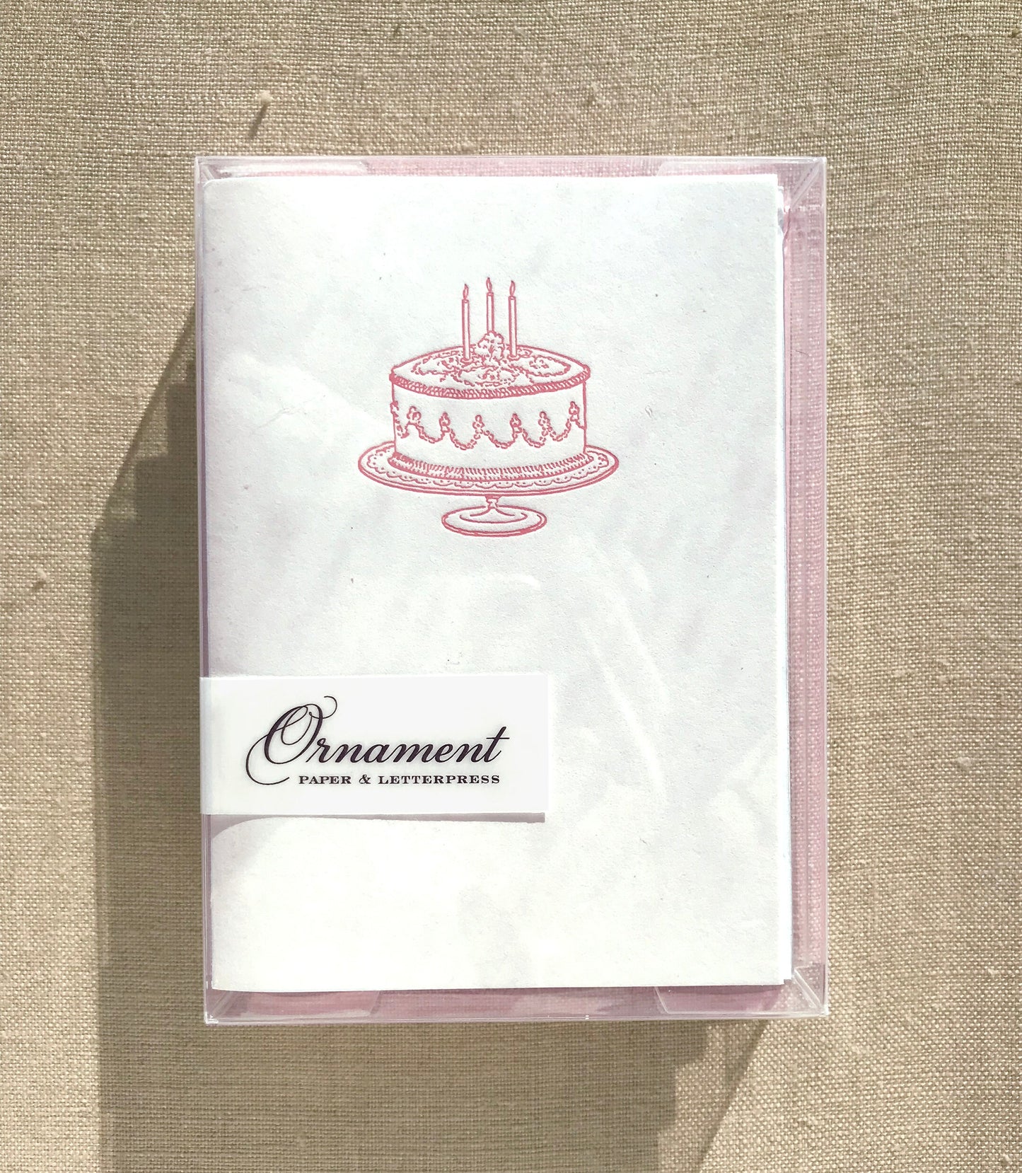 Birthday Cake Letterpress Card Set