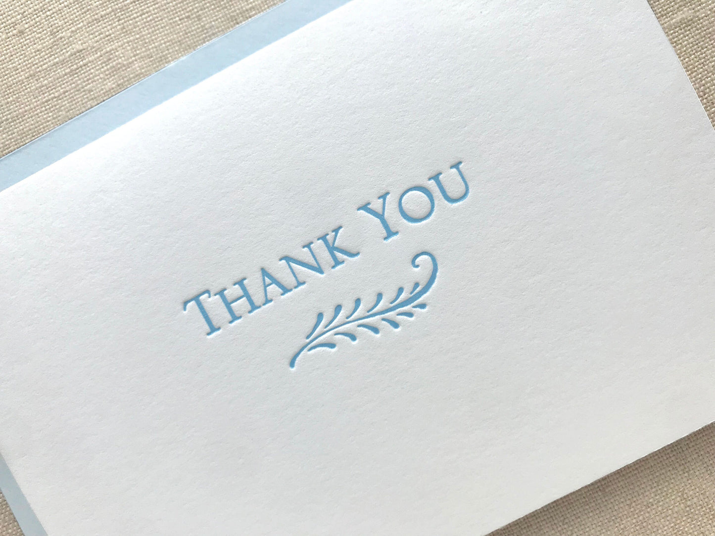 Thank You Letterpress Card Set