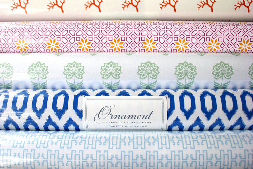 Blue Lattice Gift Wrap