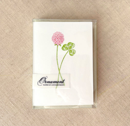 Clover Letterpress Card Set