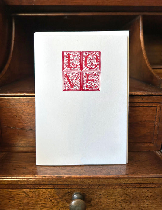 Love Letterpress Card Set