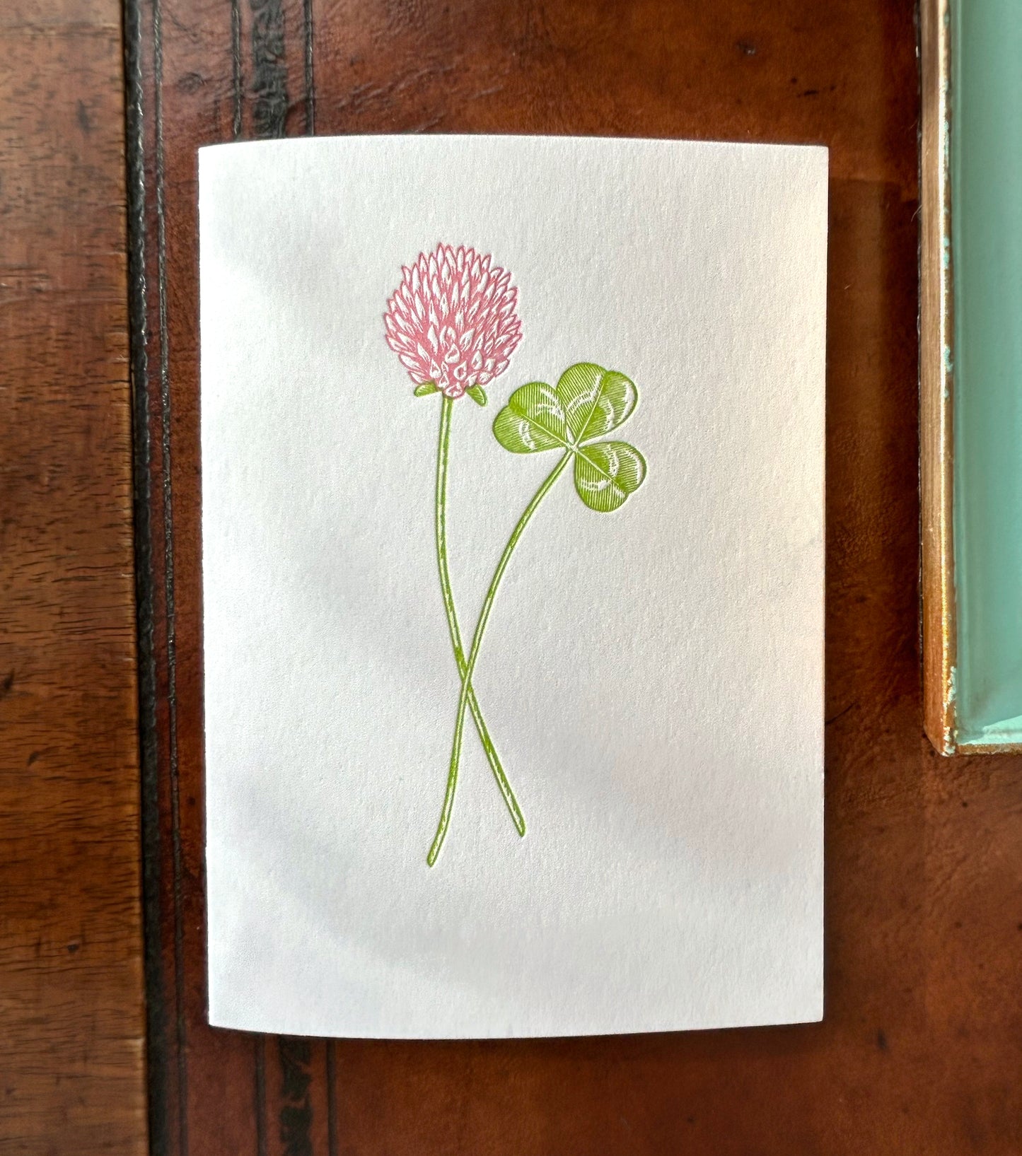 Clover Letterpress Card Set