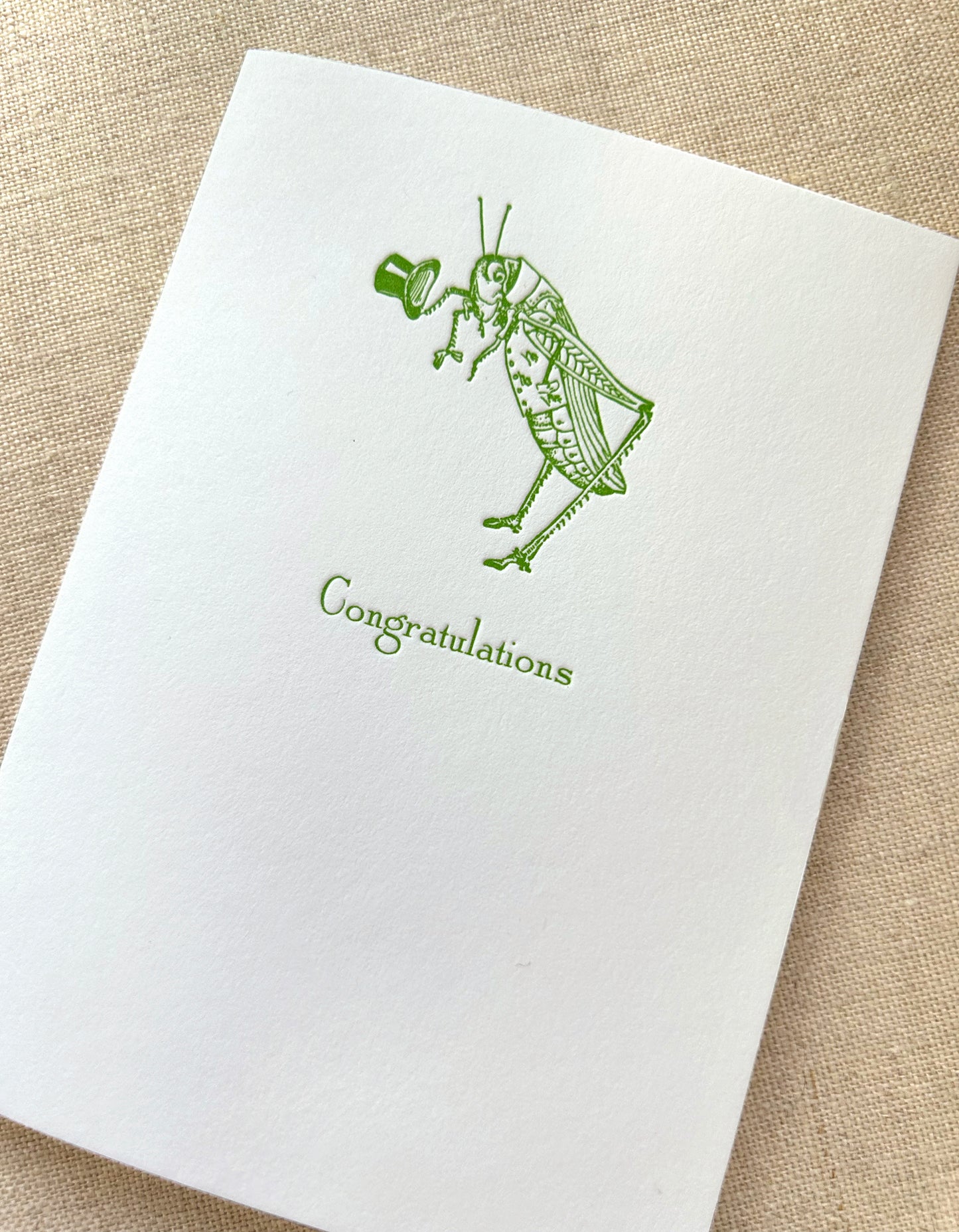 Congratulations Letterpress Card Set