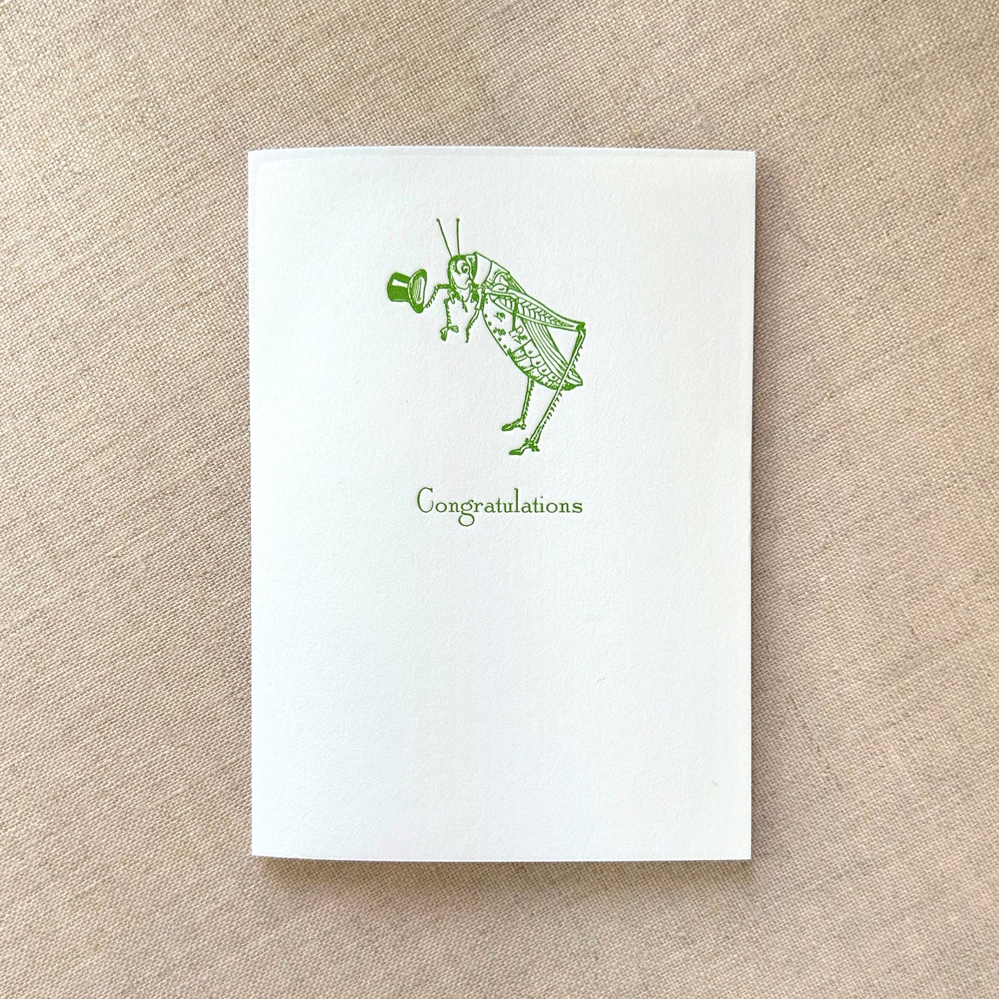 Congratulations Letterpress Card Set
