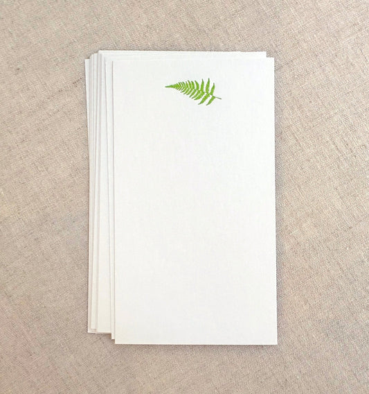 Flat Card Set with Letterpress Fern (vertical)