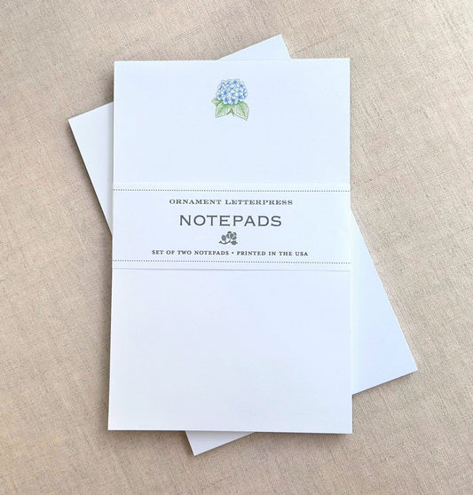 Set of Two Notepads -  Hydrangea/Bee