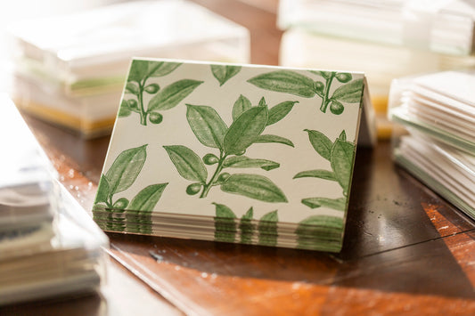 Holiday Branches Letterpress Card Set