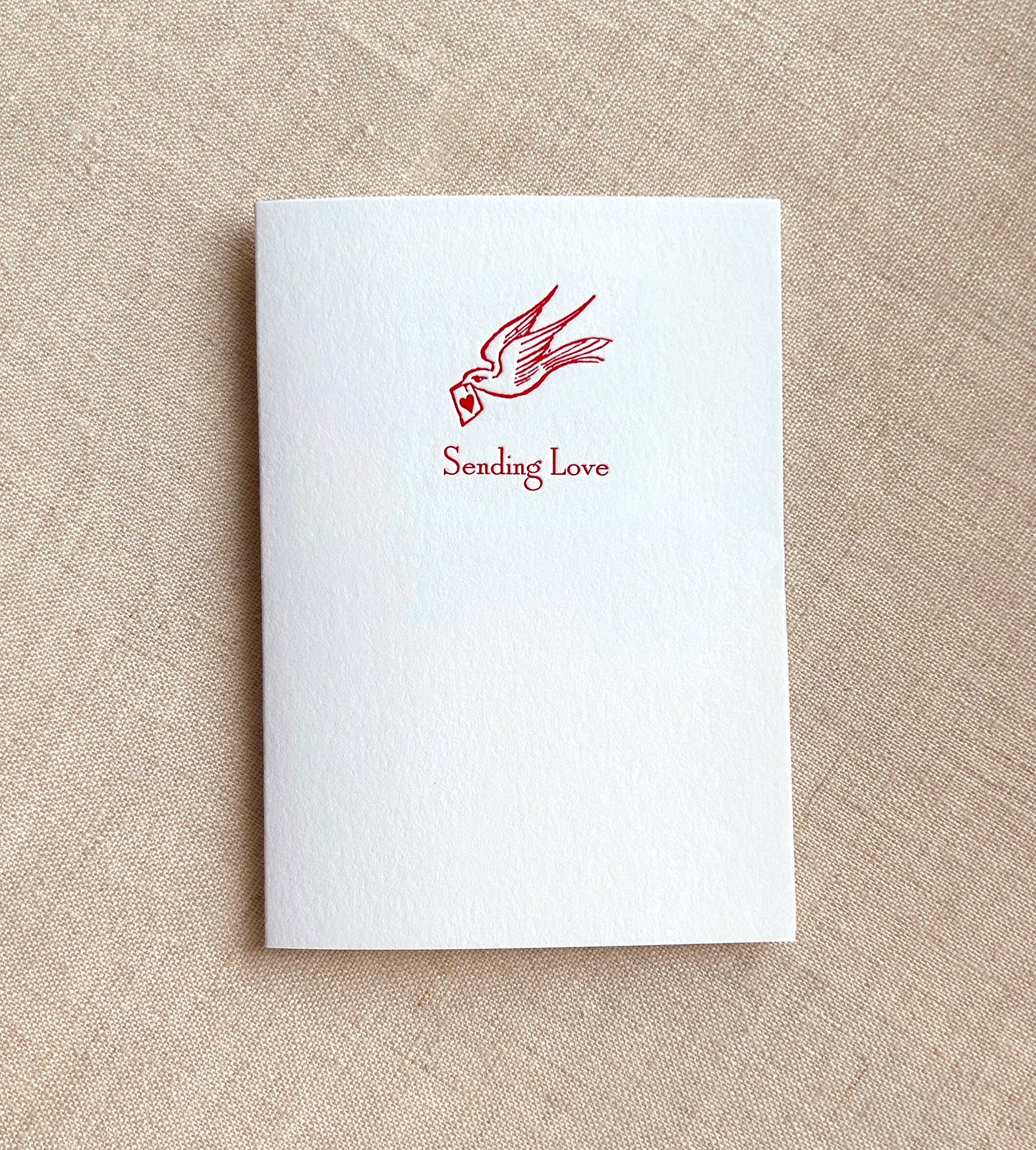 Sending Love Letterpress Card Set