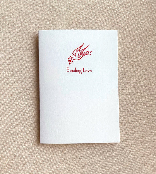 Sending Love Letterpress Card Set