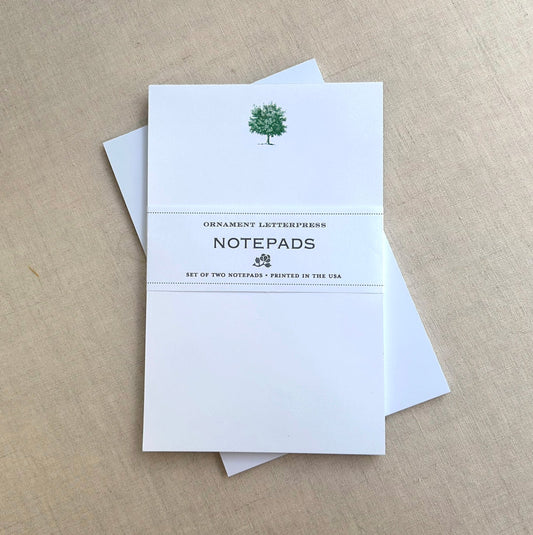 Set of Two Notepads - Acorn/Tree