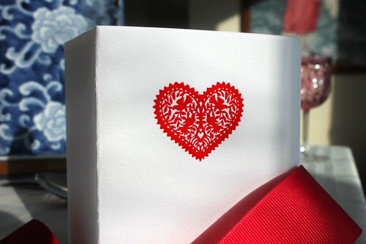 Heart Letterpress Card Set