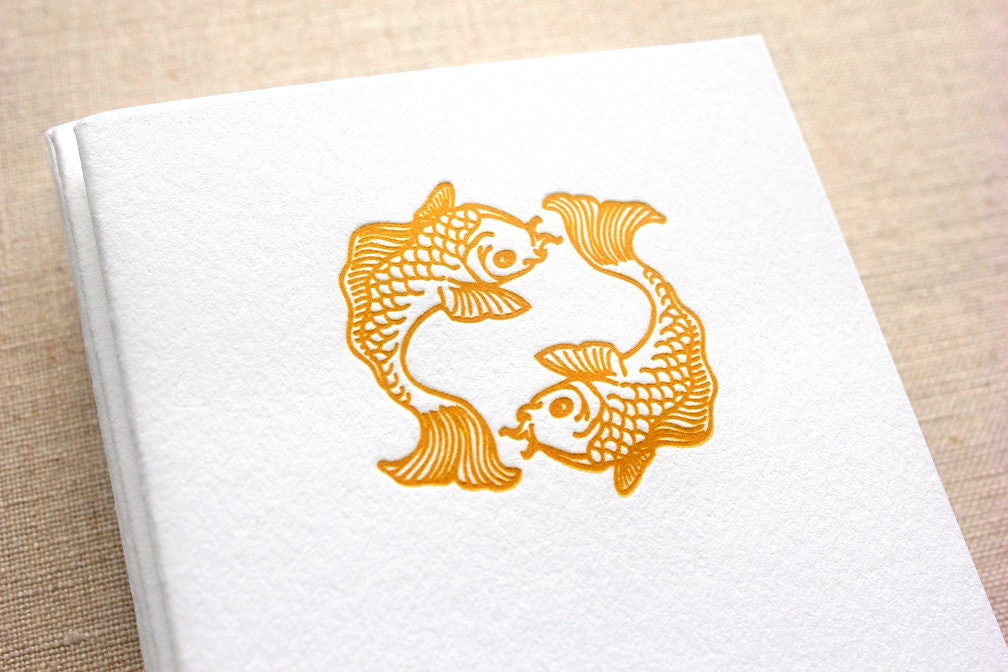 Koi Letterpress Card Set