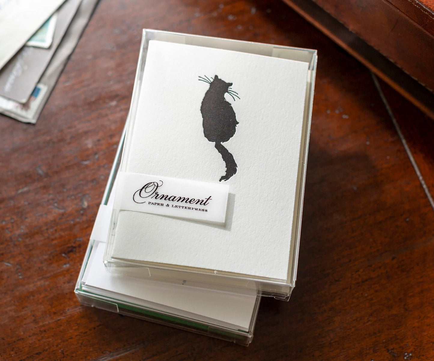 Cat Letterpress Card Set