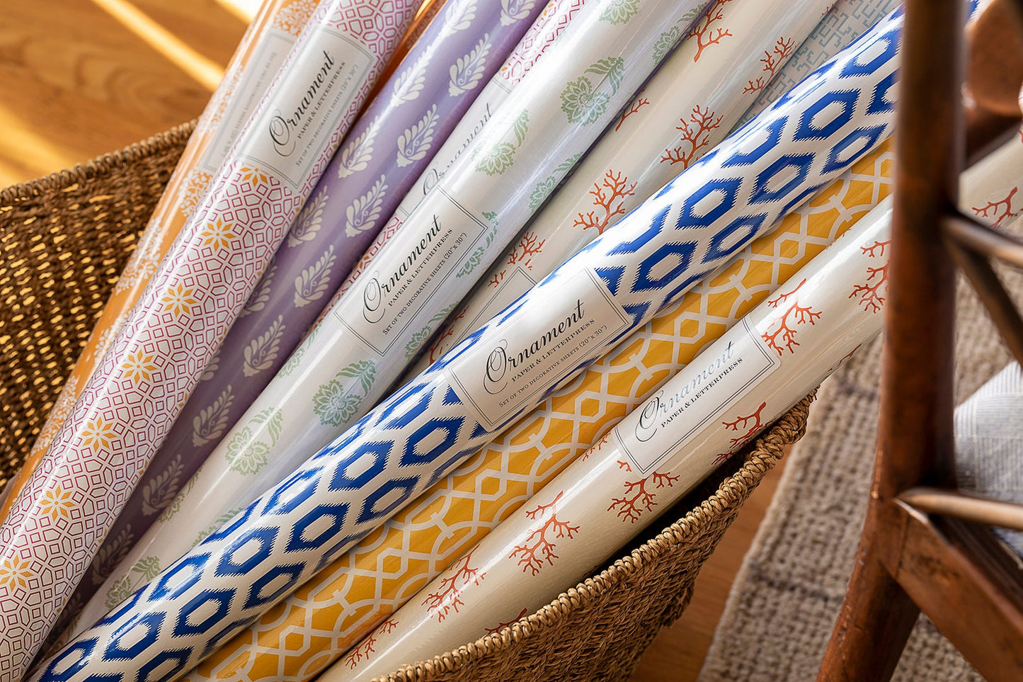 Yellow Trellis Gift Wrap