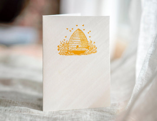 Beehive Letterpress Card Set