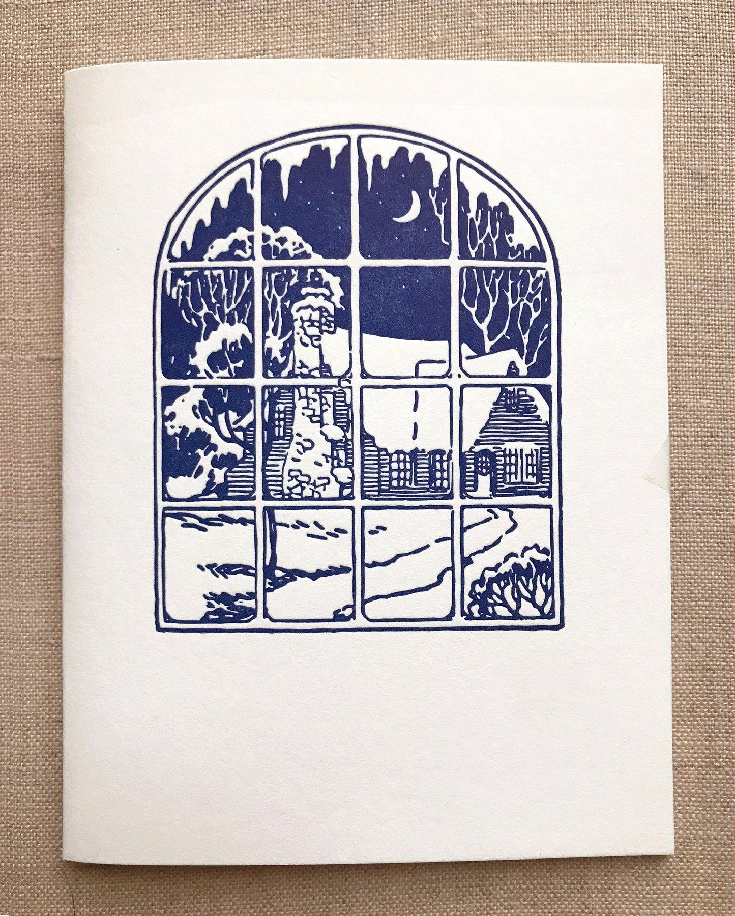 Snowy Night Letterpress Card Set