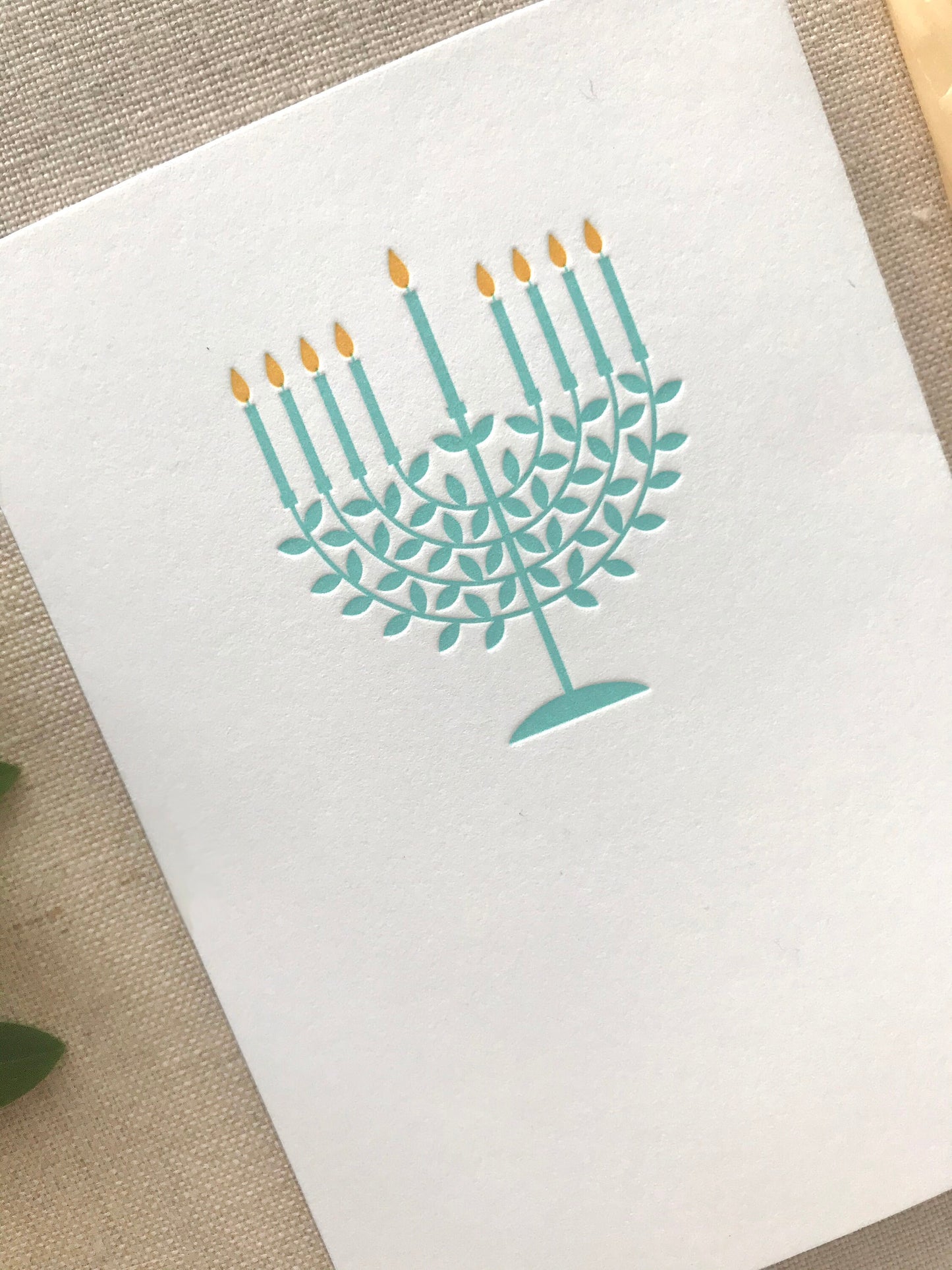 Hanukkah Letterpress Card Set