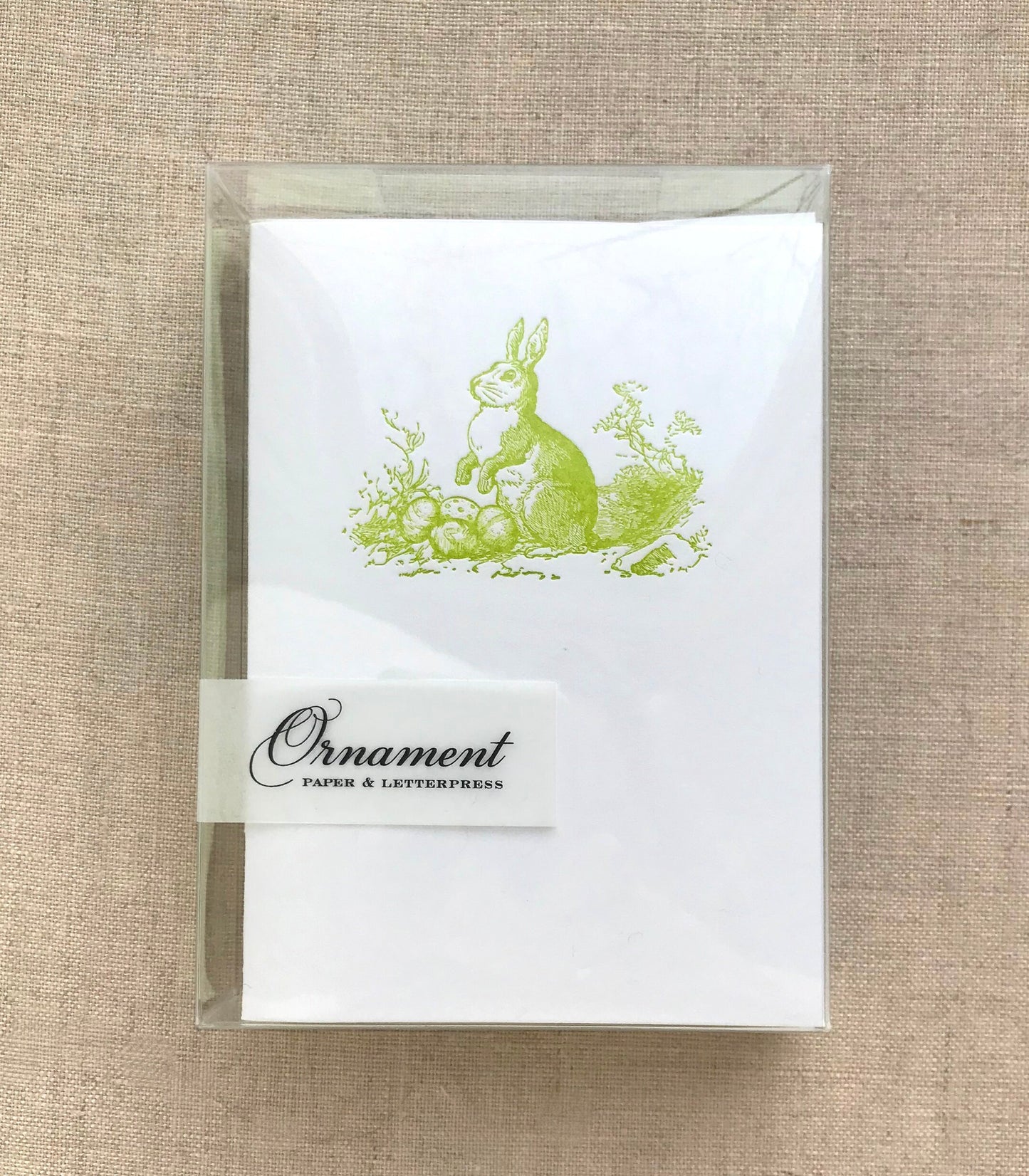 Easter Bunny Letterpress Card Set