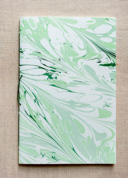 Hand Marbled Blank Notebook