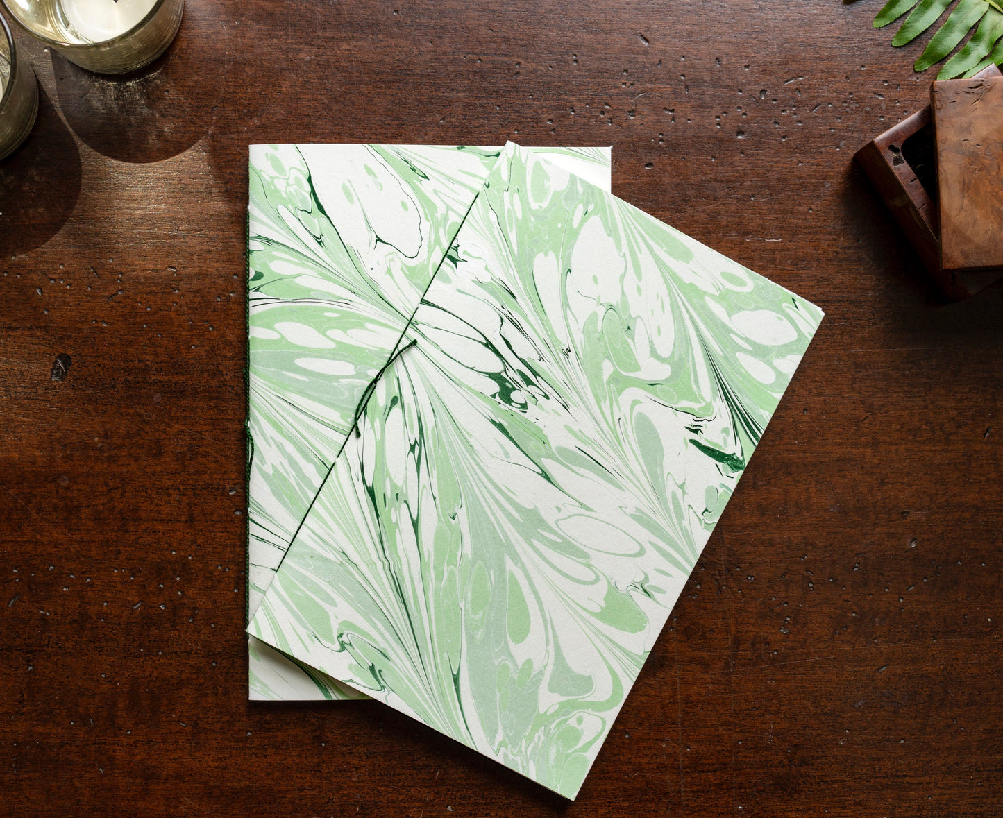 Hand Marbled Blank Notebook