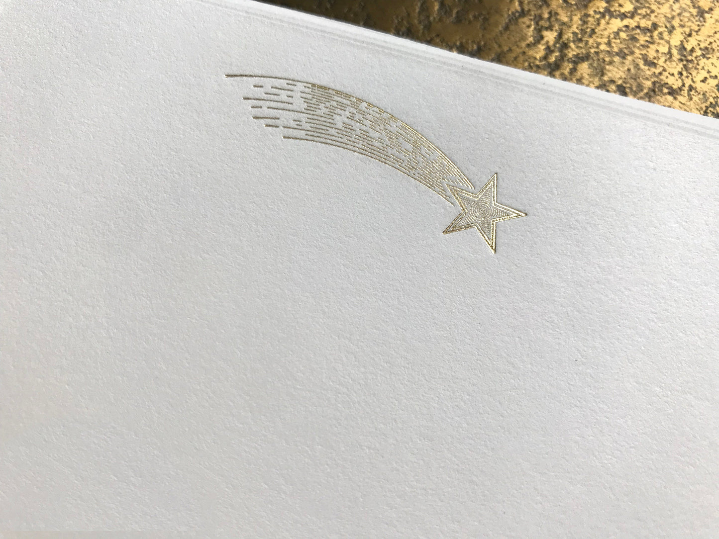 Gold Foil Starburst Flat Cards