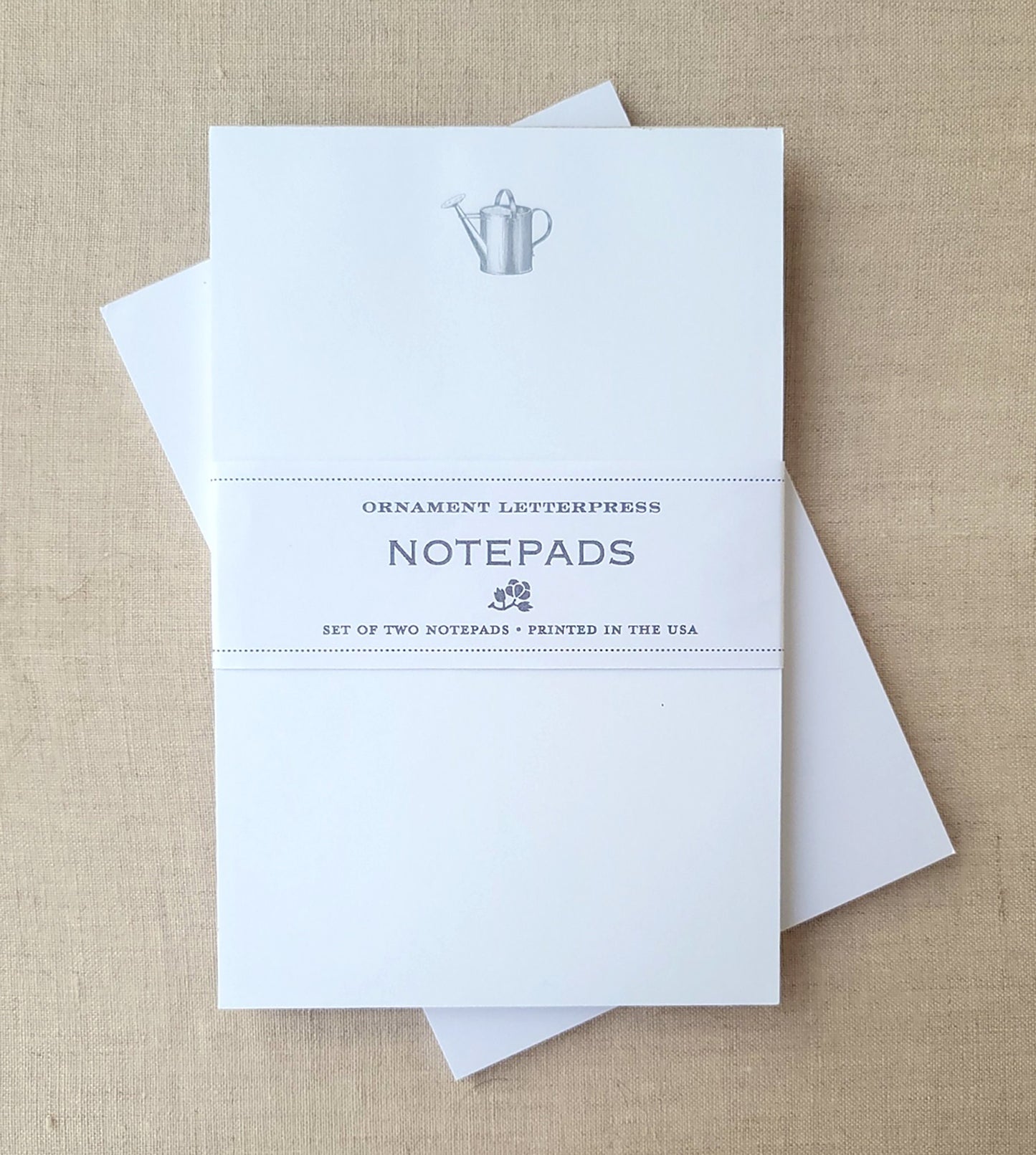 Set of Two Notepads - Poppy/Watering Can