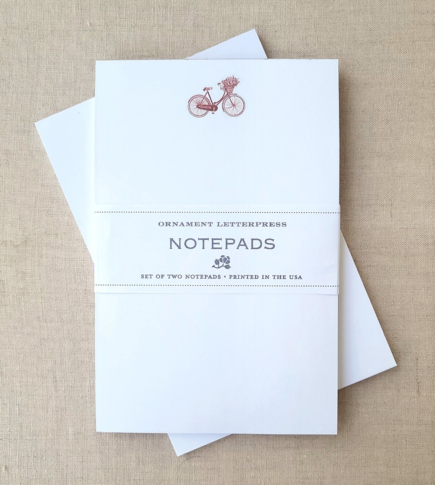 Set of Two Notepads - Bicycle/Owl