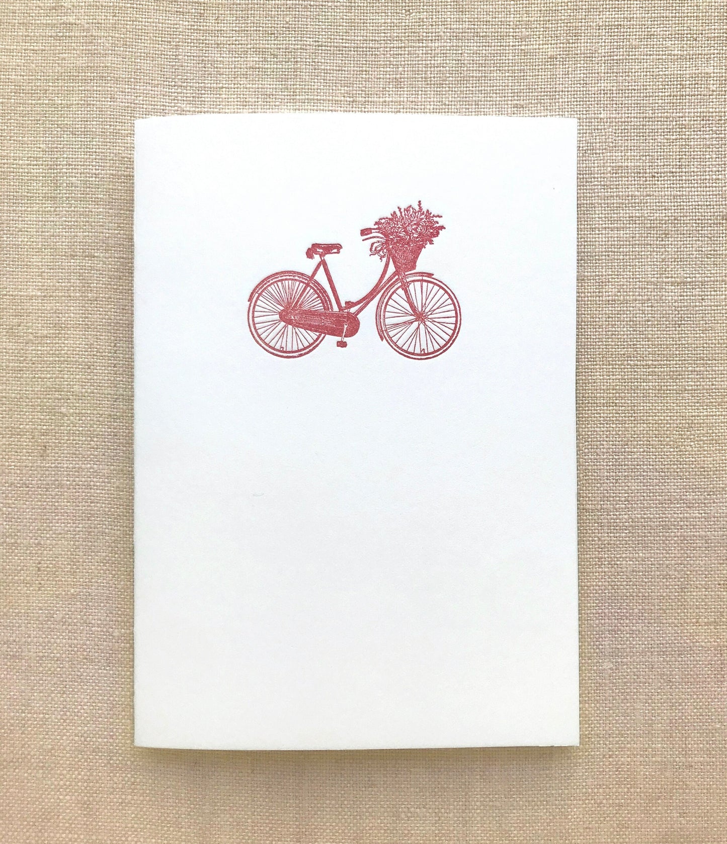 Bicycle Letterpress Card Set