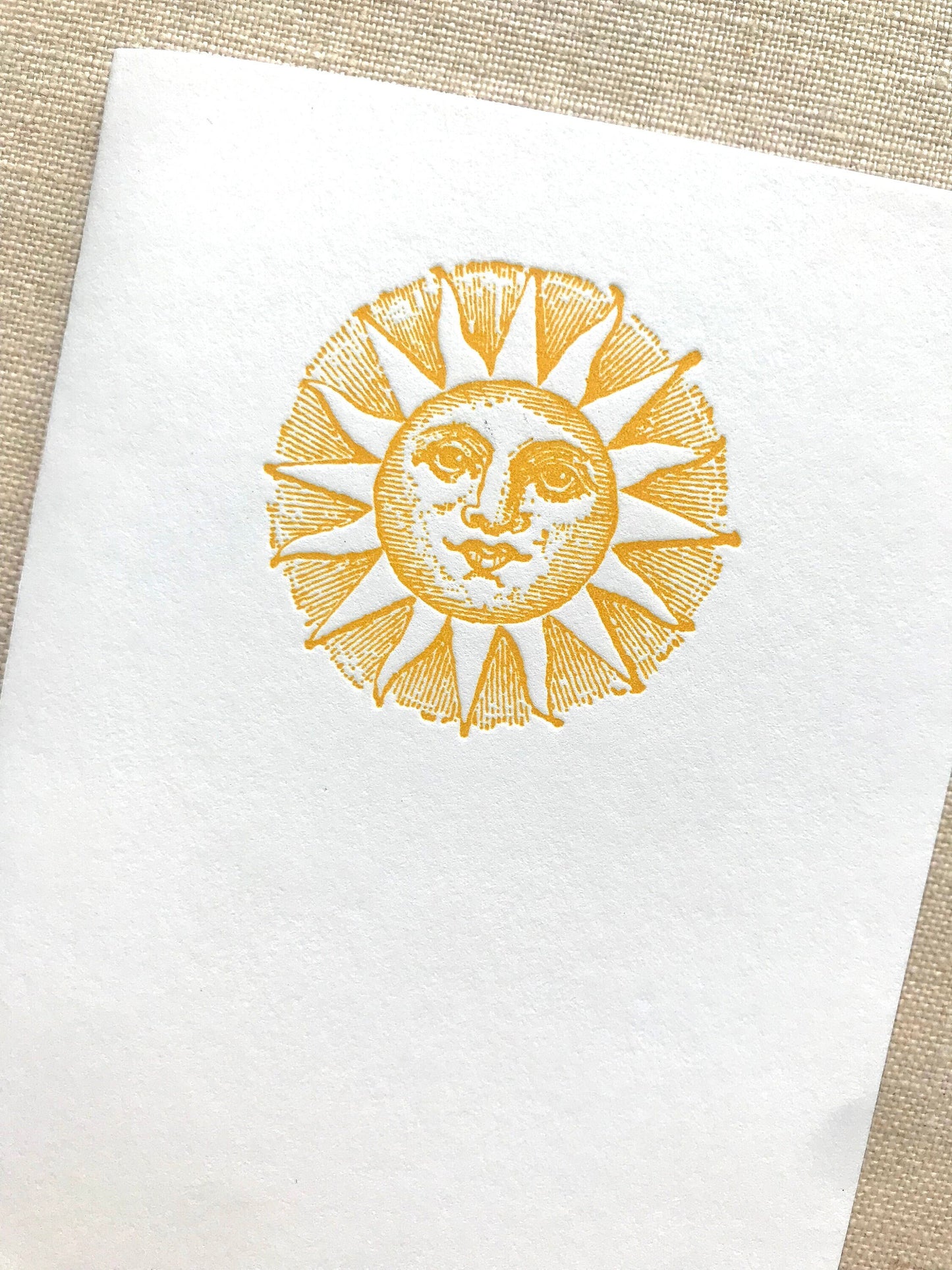 Sun Letterpress Card Set