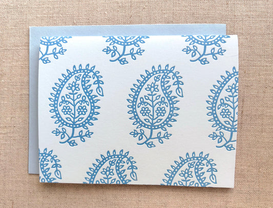 Paisley Letterpress Card Set