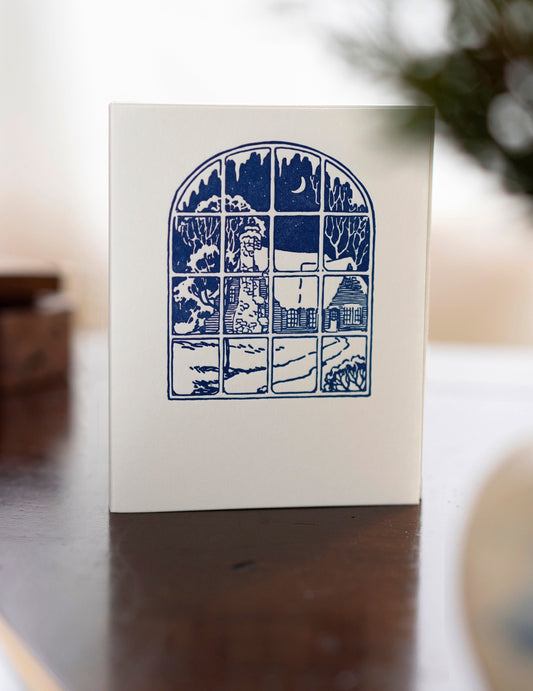 Snowy Night Letterpress Card Set