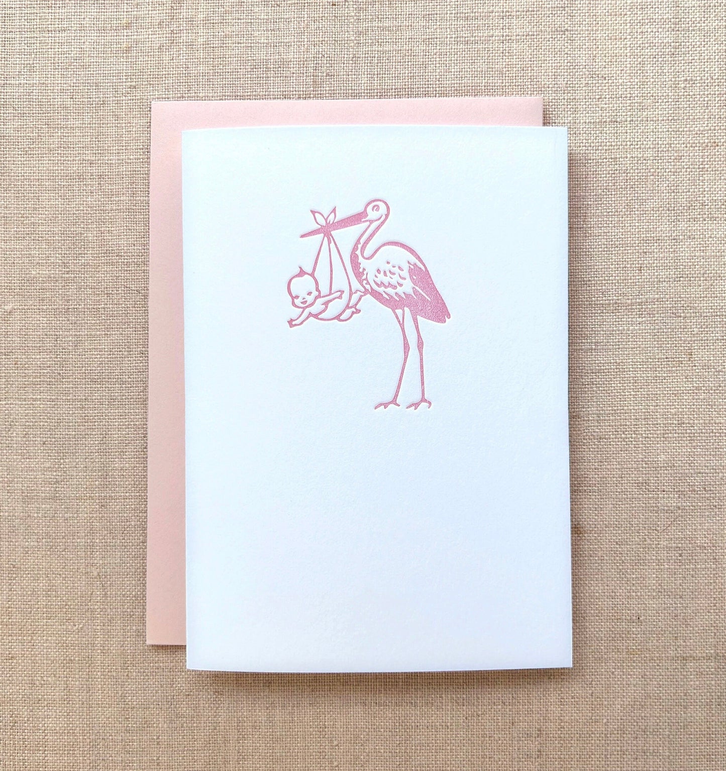 Stork Letterpress Card Set