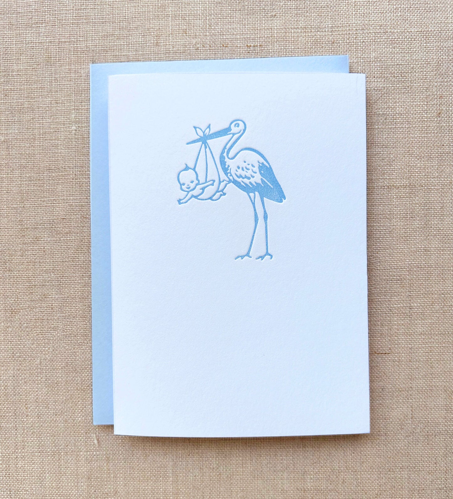 Stork Letterpress Card Set