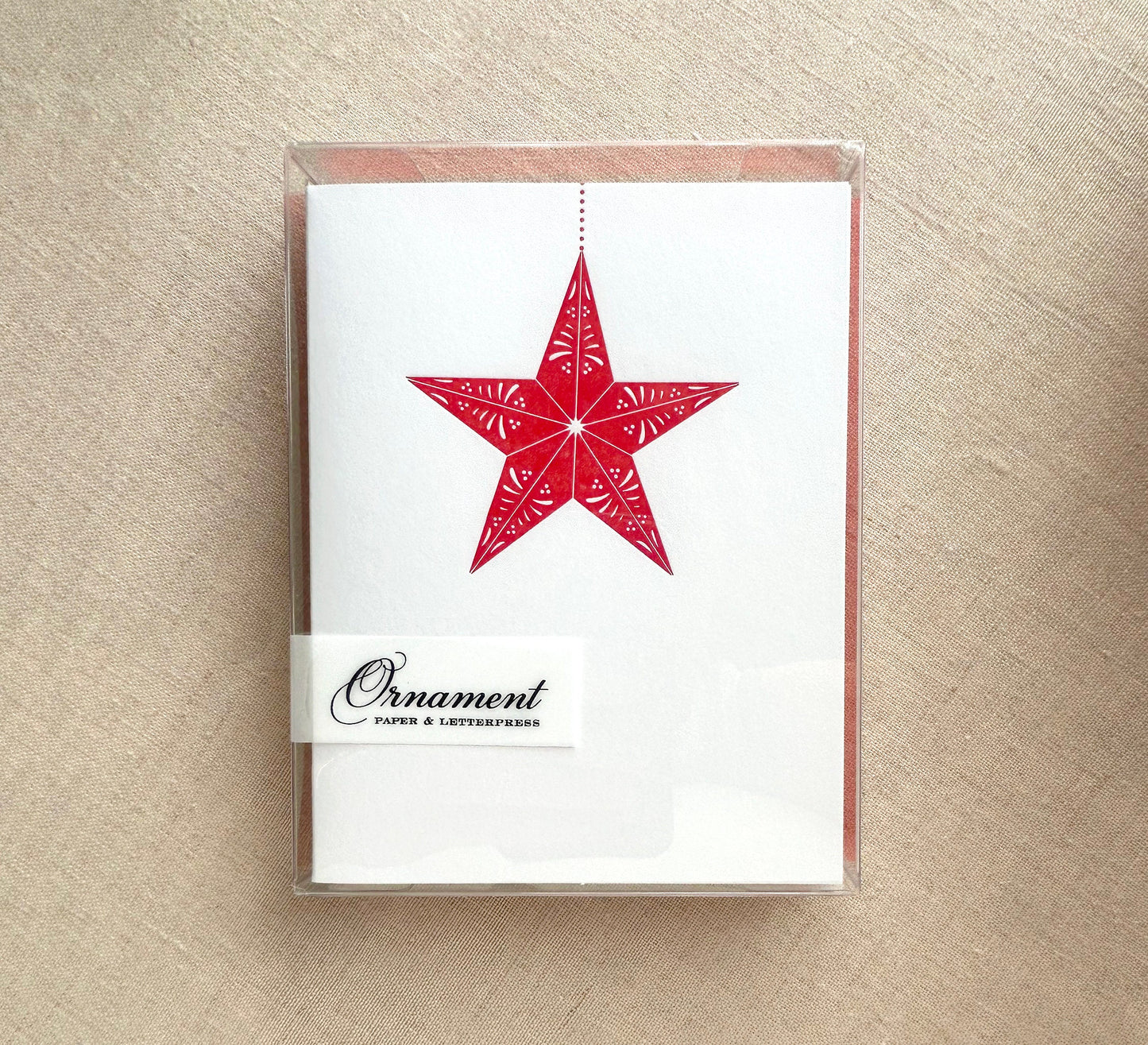 Holiday Star Letterpress Card Set