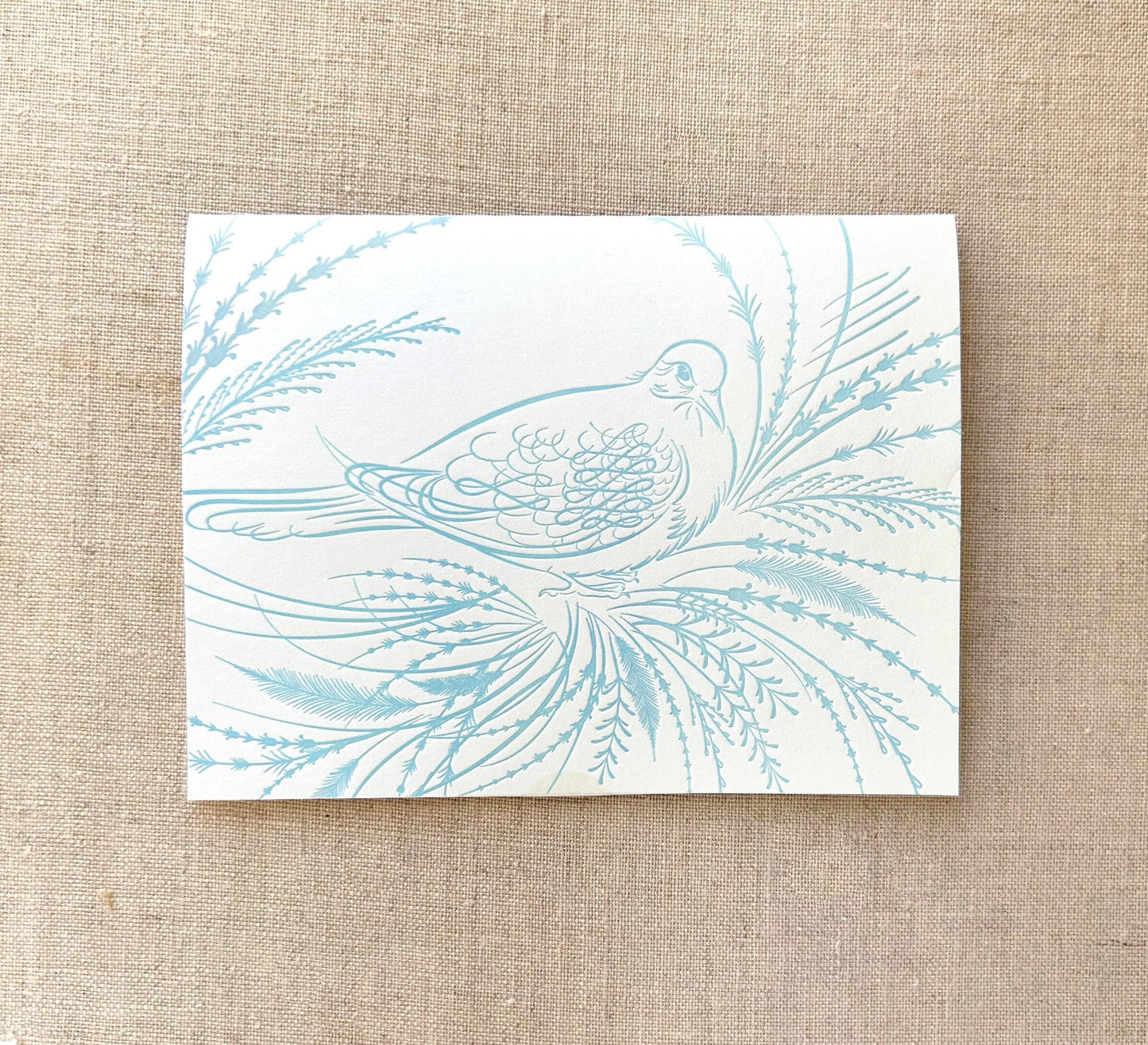 Calligraphy Dove Letterpress Card Set