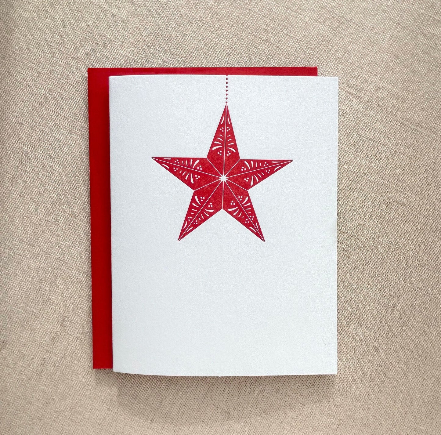 Holiday Star Letterpress Card Set