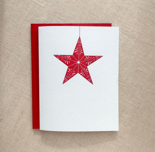 Holiday Star Letterpress Card Set