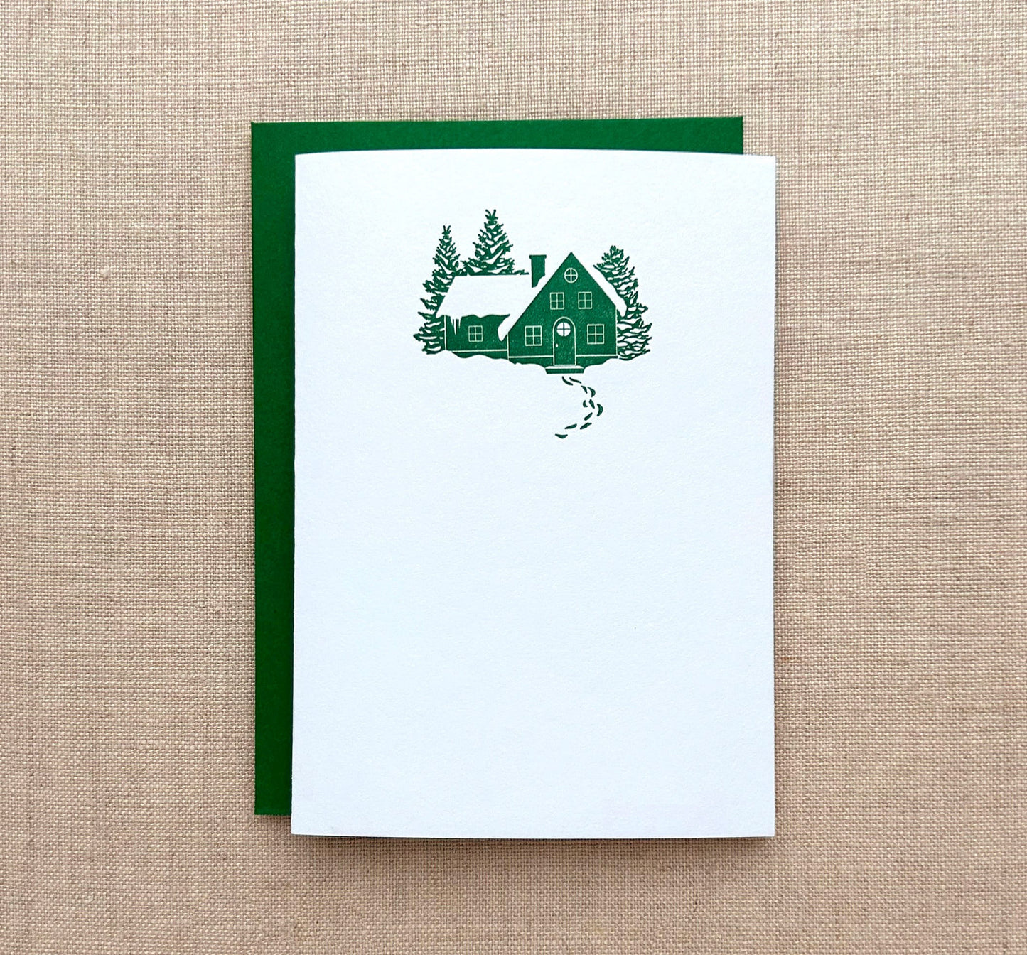 Snowy House Letterpress Card Set