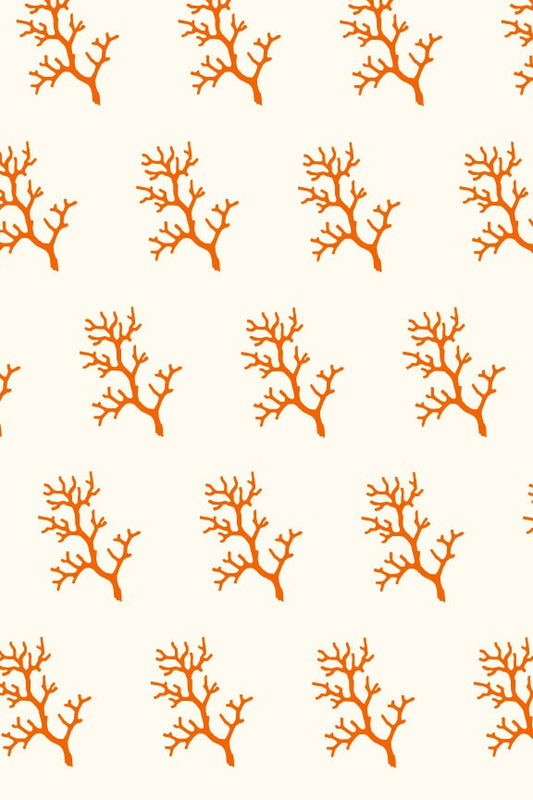 Coral Branch Gift Wrap